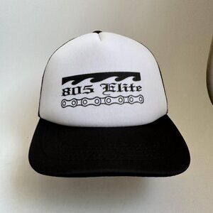 805 Elite Trucker Hat Mesh Back Adjustable Snap Back Cap Black With One Size